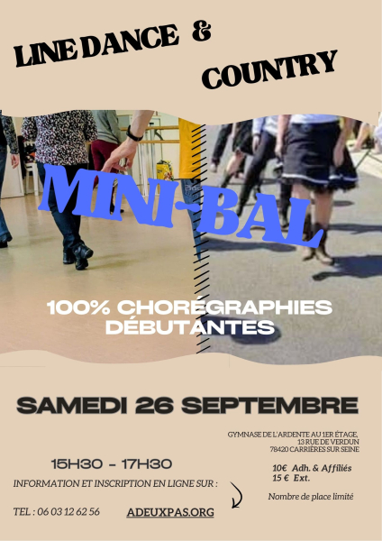 Affiche mini bal debutant